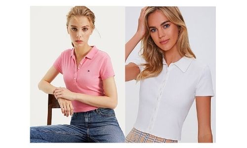 How to make a polo shirt look more feminine