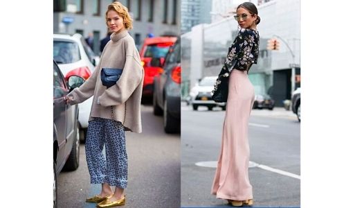 what to wear with silk & satin pants