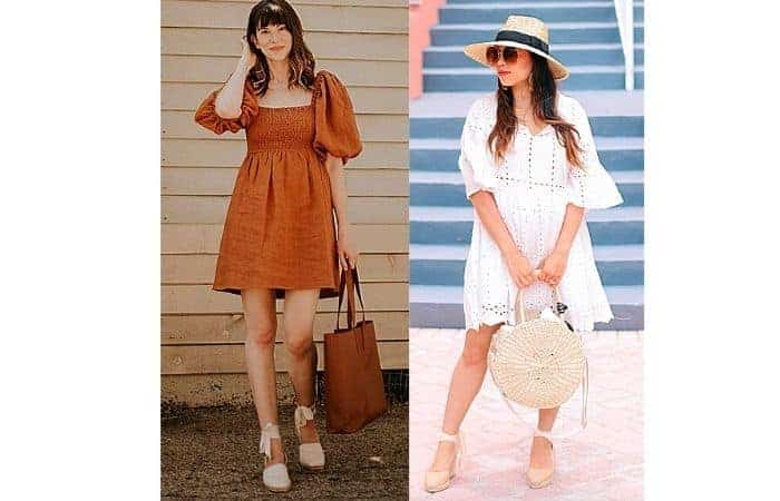What to wear with a smock dress?