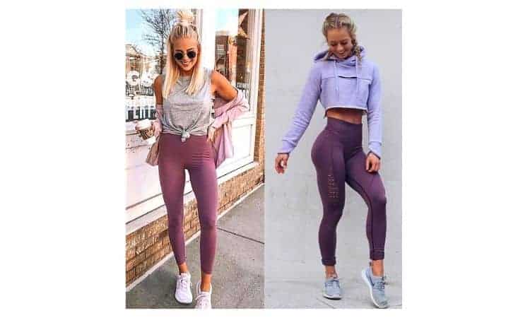 What to wear with plum leggings