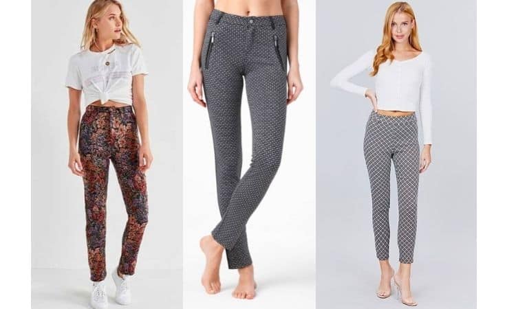 What to wear with jacquard pants 