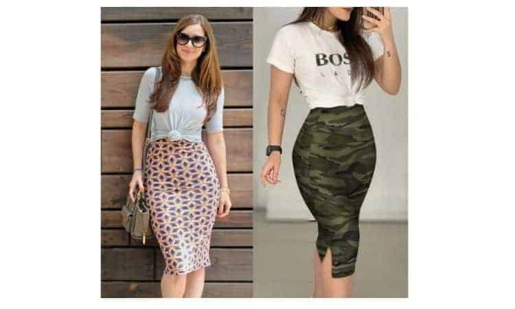 how to wear a bodycon skirt casually and modest