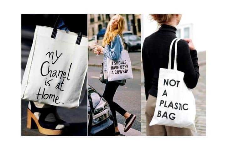 how to wear a tote bag