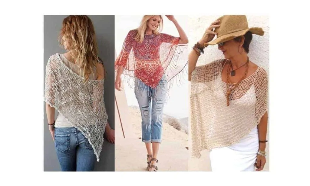 how to wear an asymmetrical poncho