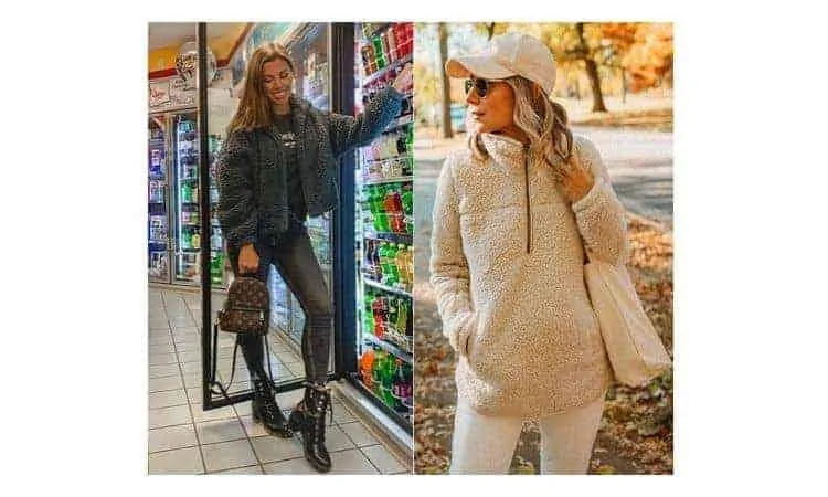 what to wear with a sherpa jacket