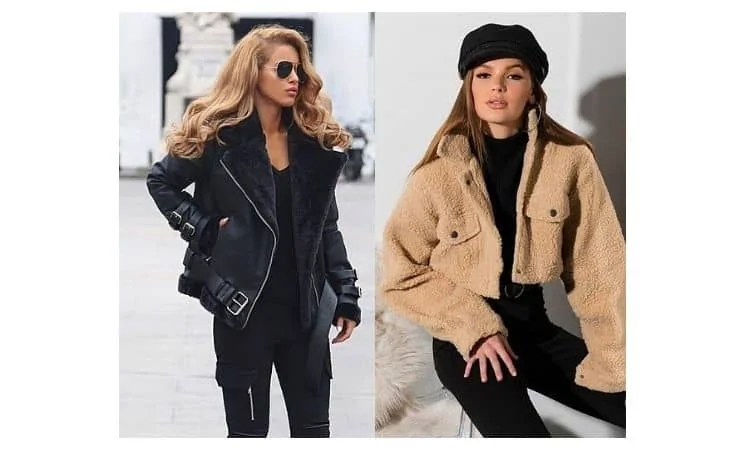 what to wear with a sherpa jacket