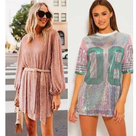 how to wear a sequin dress casually