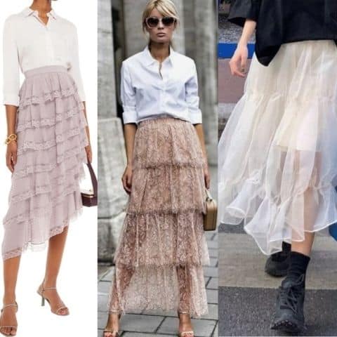18 looks & tips 2022: What to wear with a tiered skirt 