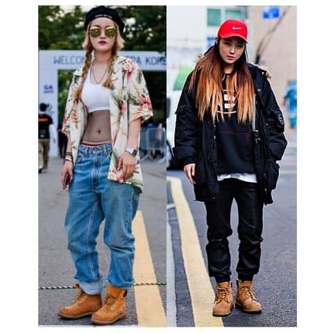 timberland boots street style outfit