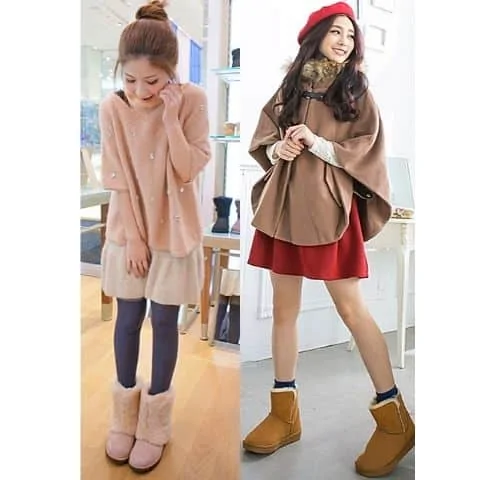 how to wear UGG boots, wear UGG boots with dresses