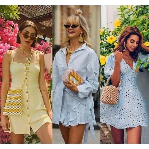 what to wear with a beaded bag