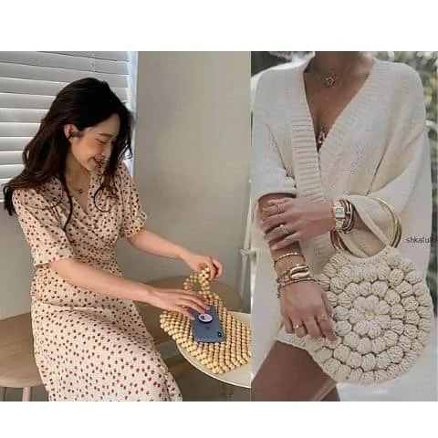 what to wear with a beaded bag