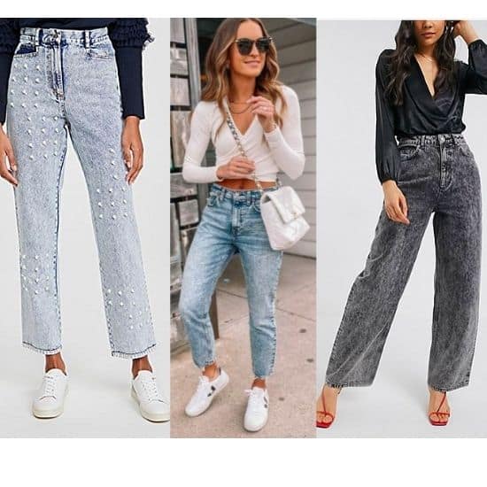 what to wear with acid wash jeans ladies