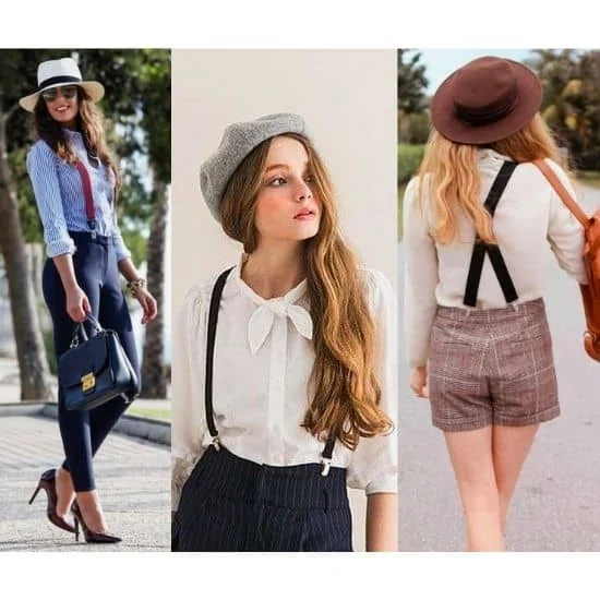 what to wear with suspenders girl, women outfits with suspenders