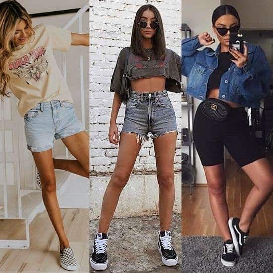 wear vans with shorts, what to wear with vans womens