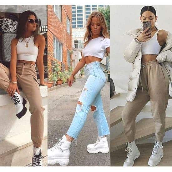 outfits with cream boots