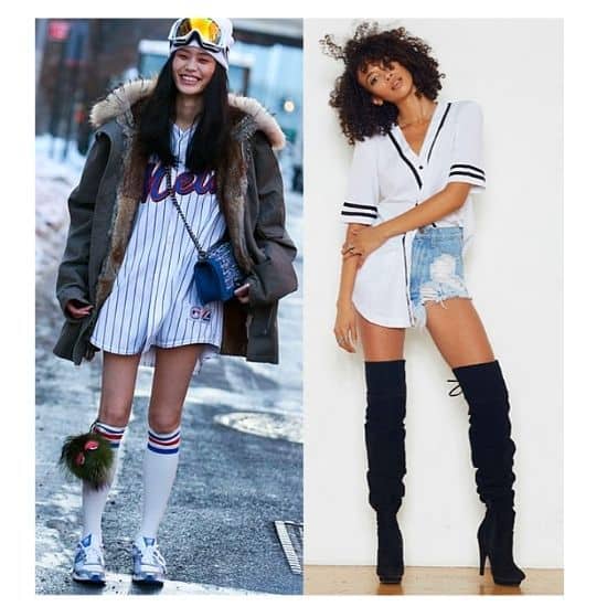 baseball jersey outfit womens