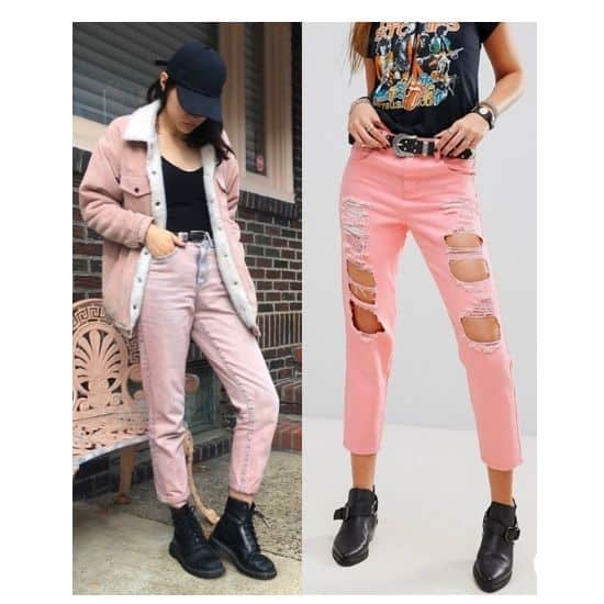 18 PINK JEANS OUTFIT IDEAS in 2022 