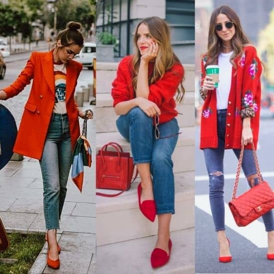 What to wear with red sneakers female - Buy and Slay