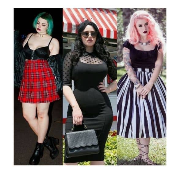 goth outfit ideas plus size