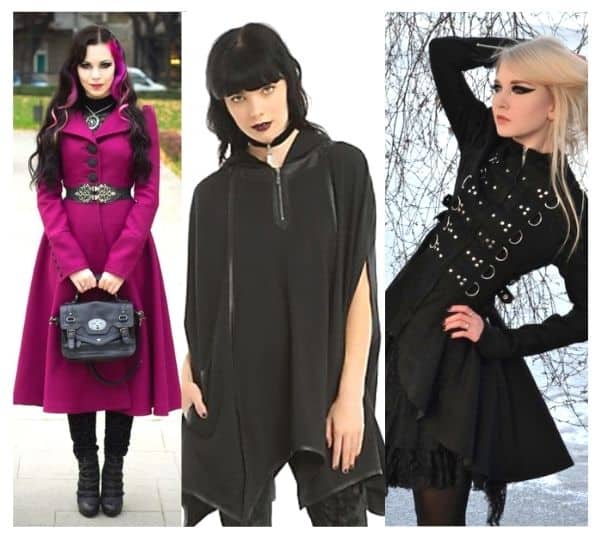 winter goth girl outfit ideas 