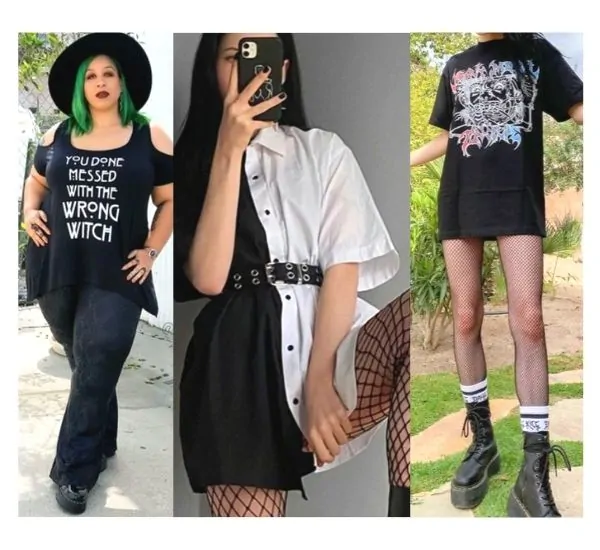 casual goth outfit ideas