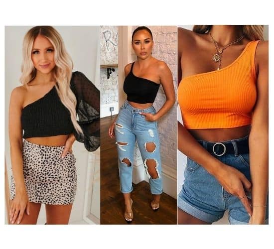 2022] HOW TO WEAR one-shoulder top 