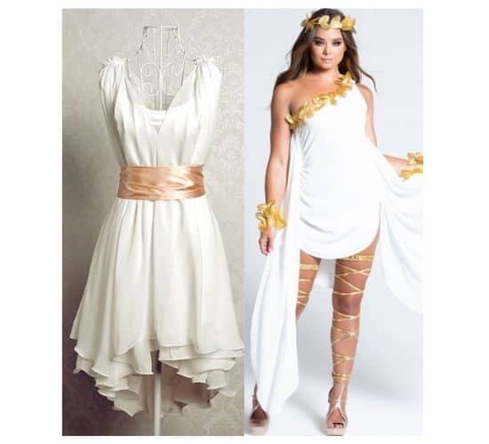 white and gold outfits for ladies