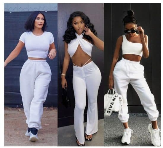 all-white outfit ideas for ladies