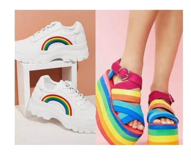 pride outfit ideas plus size, rainbow outfits for pride