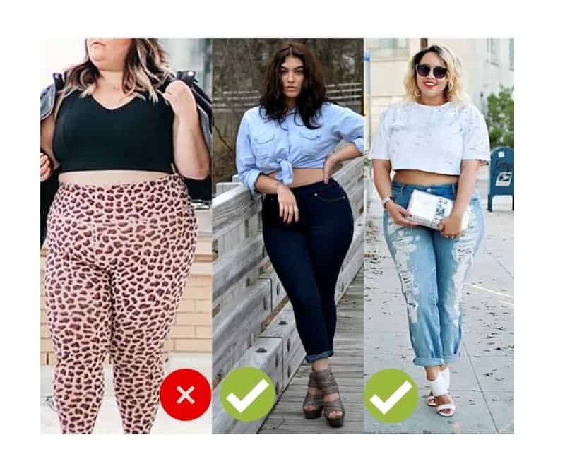 how to wear crop top with belly fat