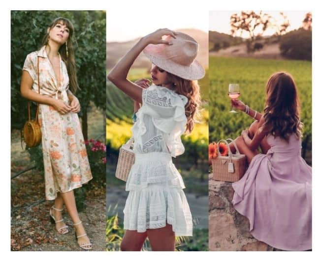  what to wear to a winery and wine tasting party in the summer