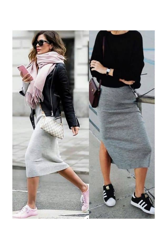 [2022 updated] Stunning 28 grey dress outfit ideas *with long leg tips