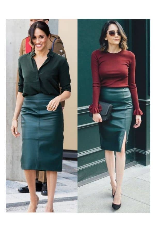 Green pencil skirt outfit ideas