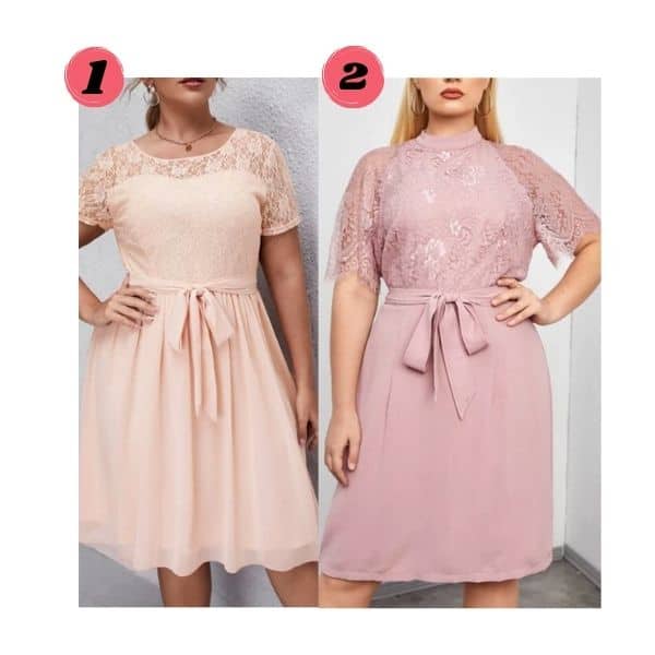 Pink lace dress outfit ideas