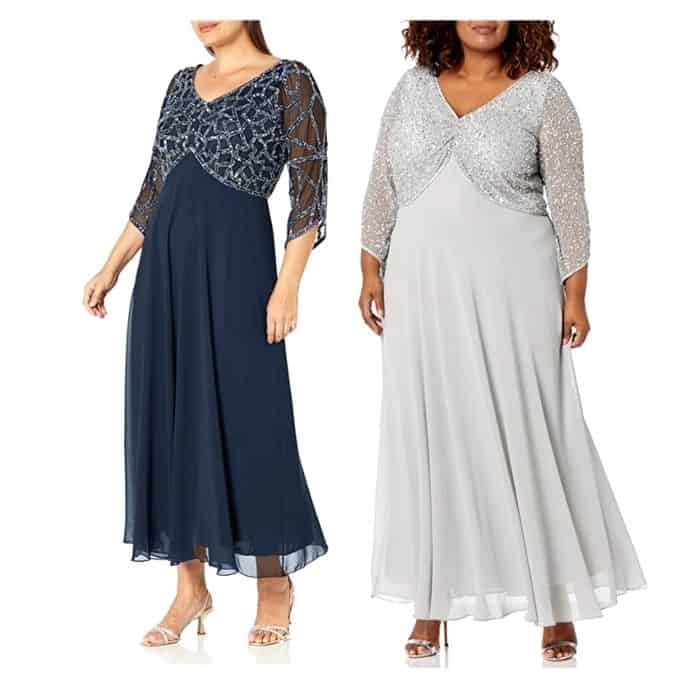 Dinner and party gown for 60th birthday PLUS SIZE