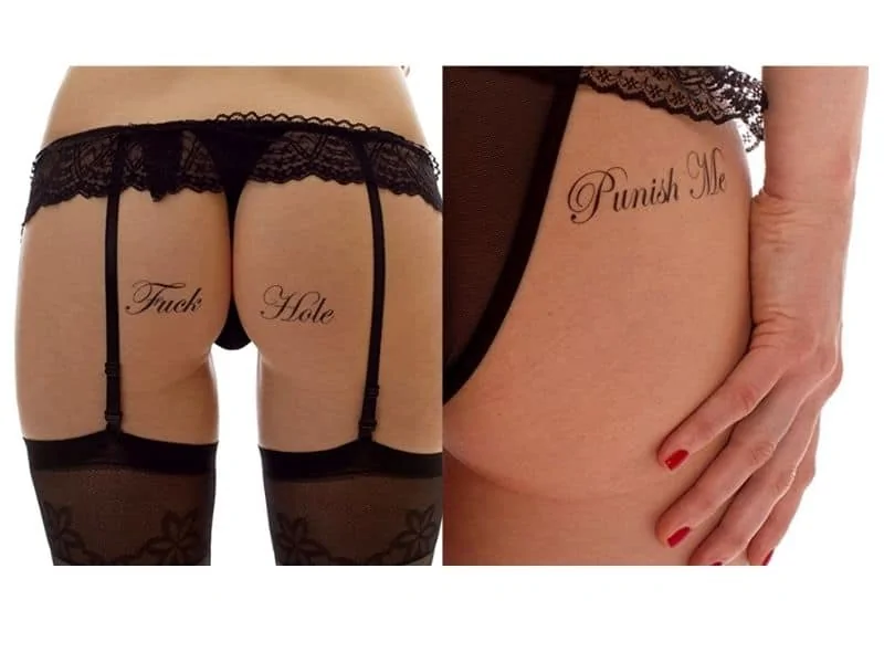 Kinky tattoo stickers