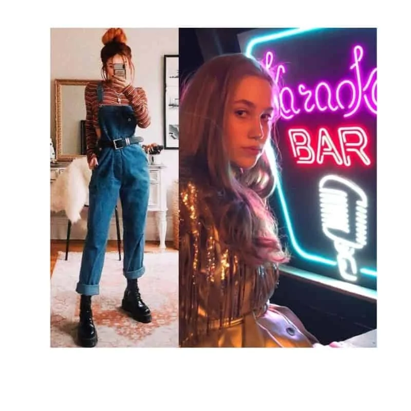 dress vintage to a karaoke bar