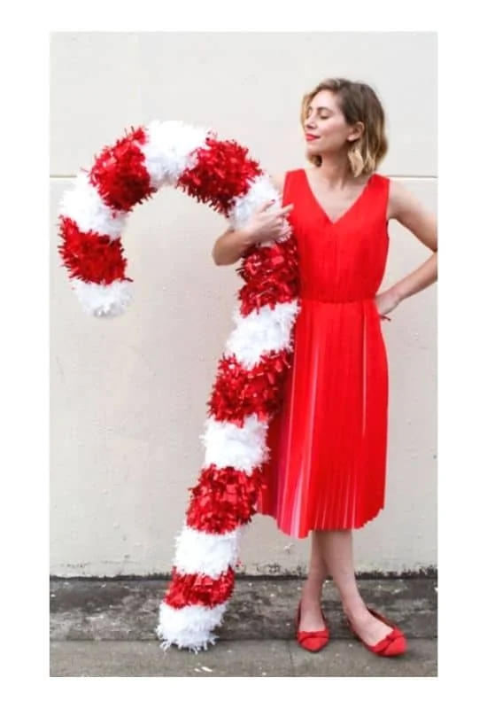 Candy Cane outfit woman  