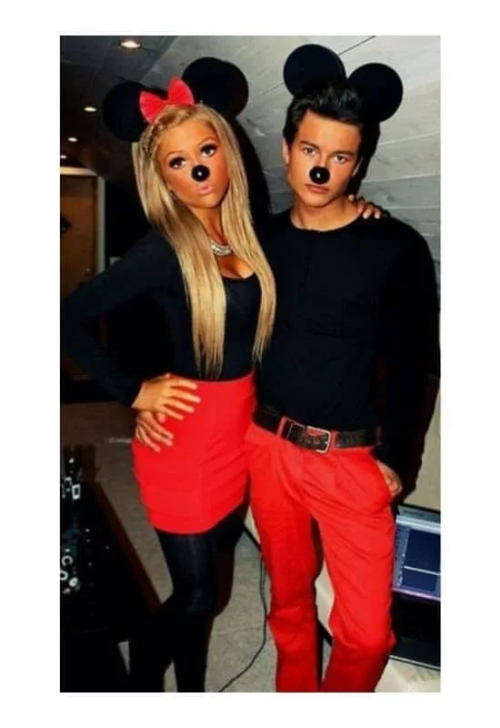mickey and minnie mouse couple costumes