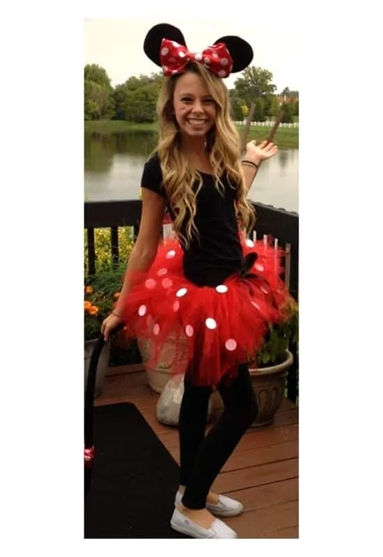 minnie mouse diy skirt