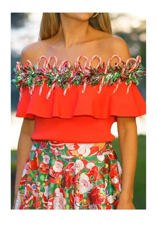 candy cane costume diy