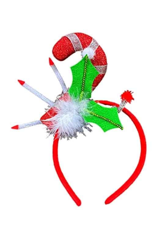 Christmas candy cane headband