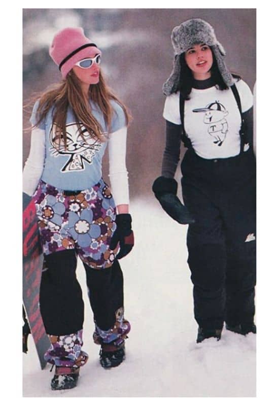 Cute snowboarding outfit vintage