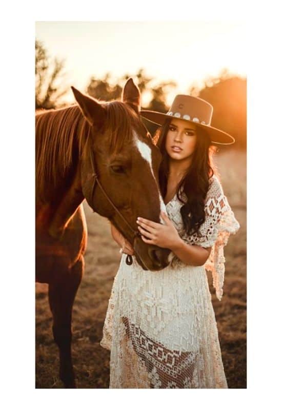 Boho equestrian outfit style