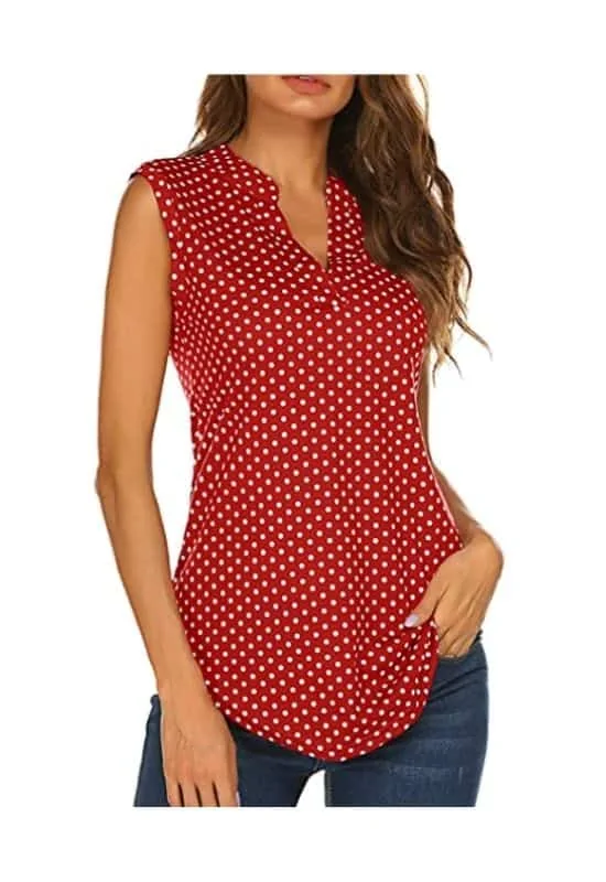 polka dot tunic shirt to dress like minnie mouse