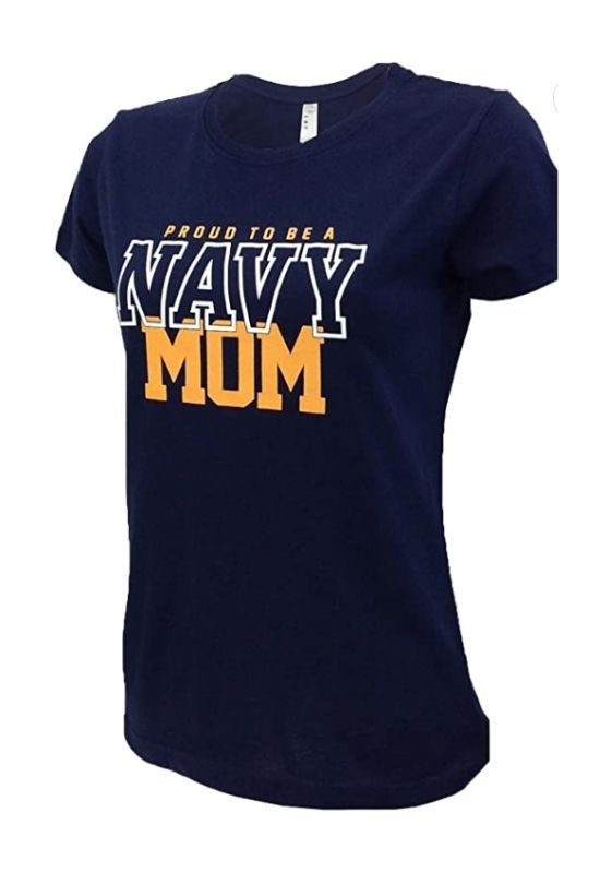 what to wear to navy mom shirt