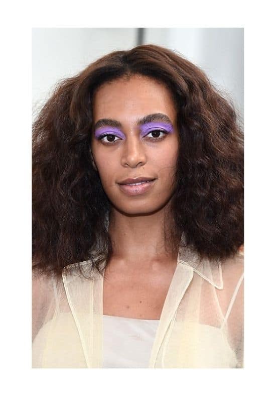 what not to wear with purple eyeshadow