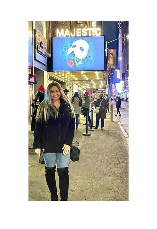 Wear jeans to a broadway show