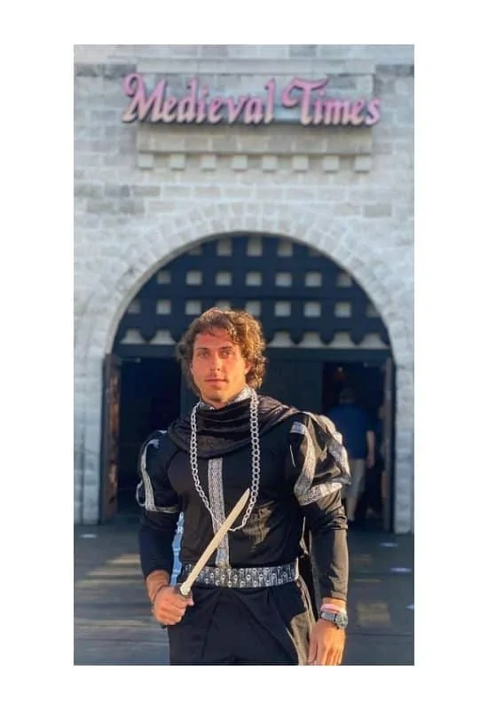 Dress up like a knight for medieval times